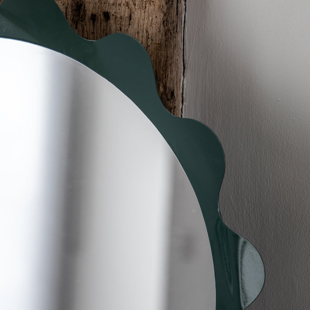 Edgewick Round Mirror 60cm - Teal GalleryDirect 4