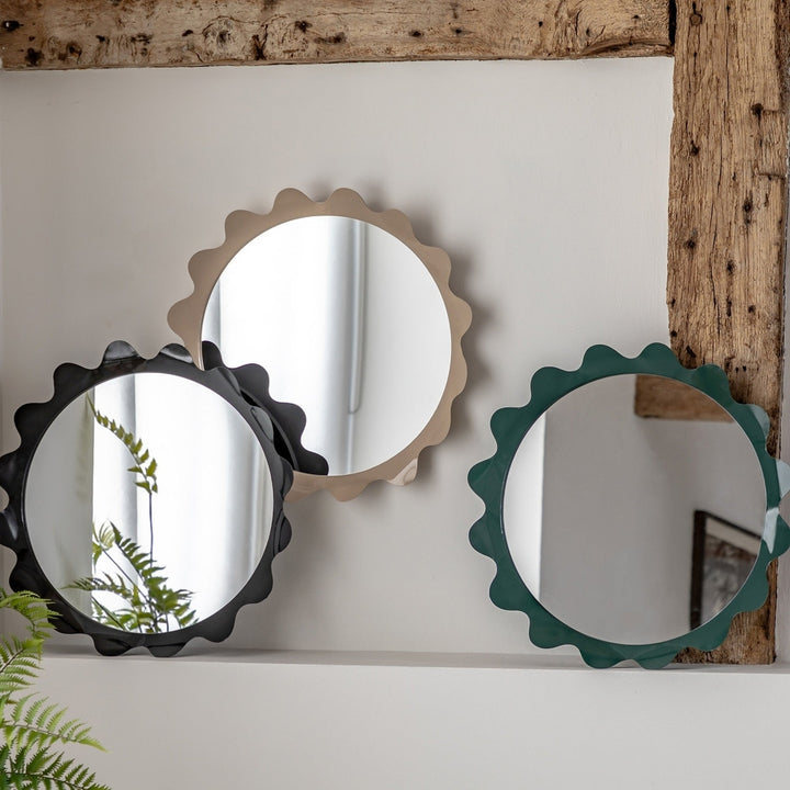 Edgewick Round Mirror 60cm - Teal GalleryDirect 3