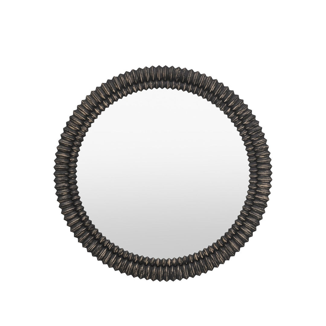Omico Round Mirror 90cm - Black Wash GalleryDirect 1