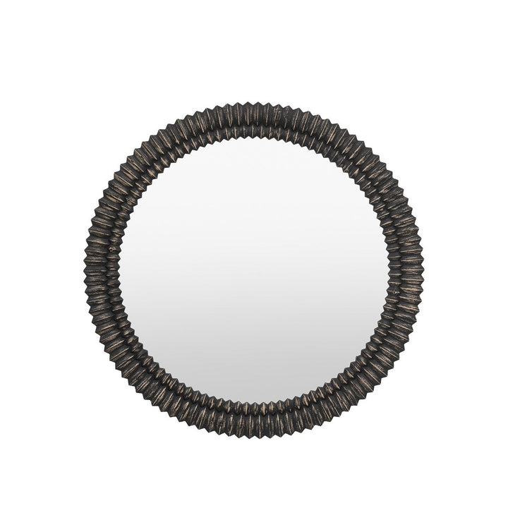 Omico Round Mirror 90cm - Black Wash GalleryDirect 1