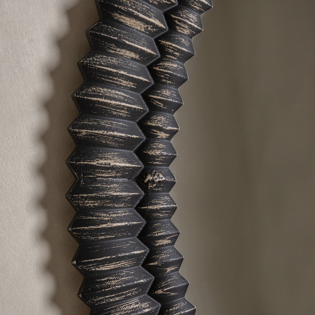 Omico Round Mirror 90cm - Black Wash GalleryDirect 3