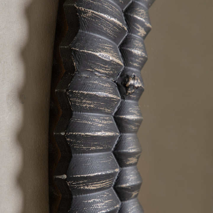 Omico Round Mirror 90cm - Black Wash GalleryDirect 4