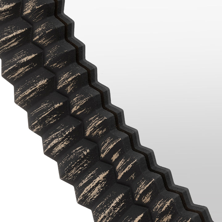 Omico Round Mirror 90cm - Black Wash GalleryDirect 8