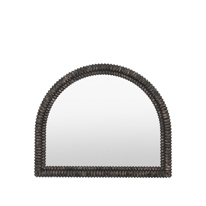 Omico Arch Overmantle Mirror 120 x 100cm - Black Wash GalleryDirect 1