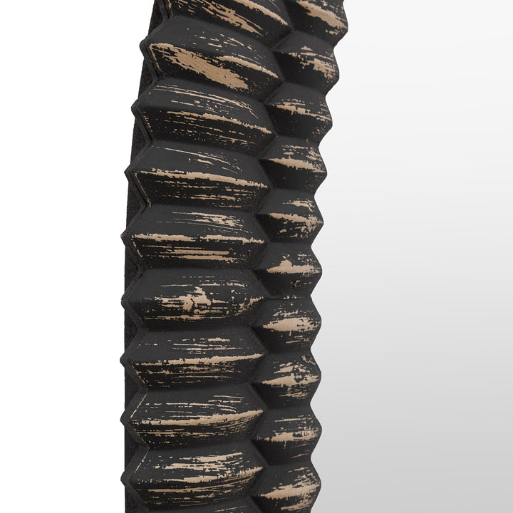 Omico Arch Overmantle Mirror 120 x 100cm - Black Wash GalleryDirect 7