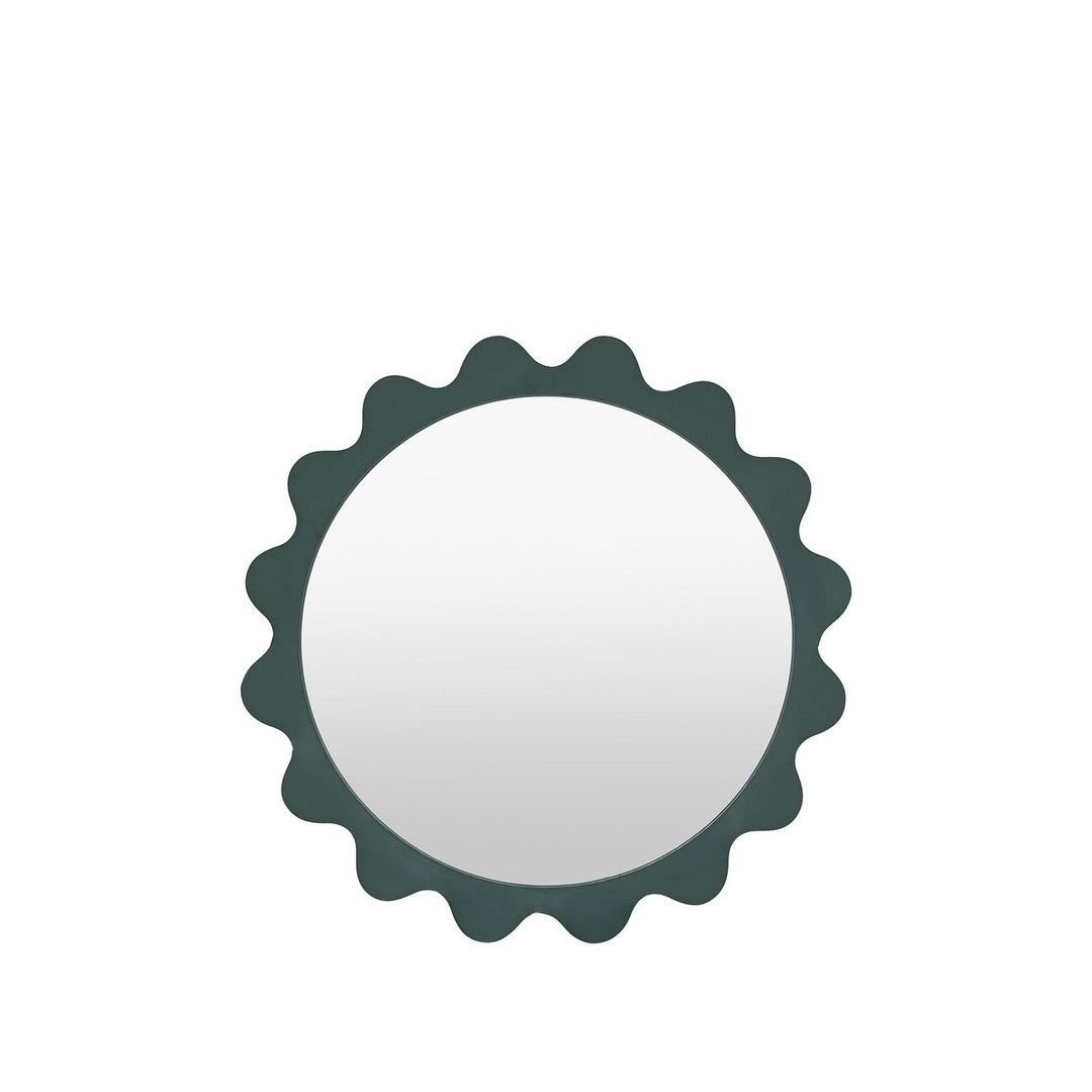 Edgewick Round Mirror 60cm - Teal GalleryDirect 1