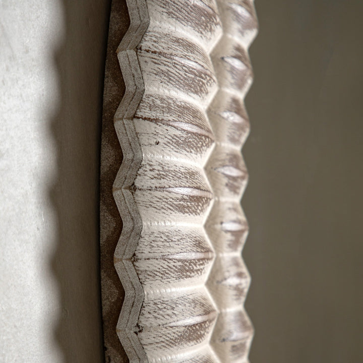 Omico Round Mirror 90cm - White Wash GalleryDirect 4