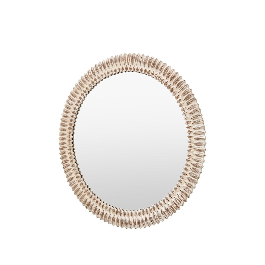 Omico Round Mirror 90cm - White Wash GalleryDirect 5