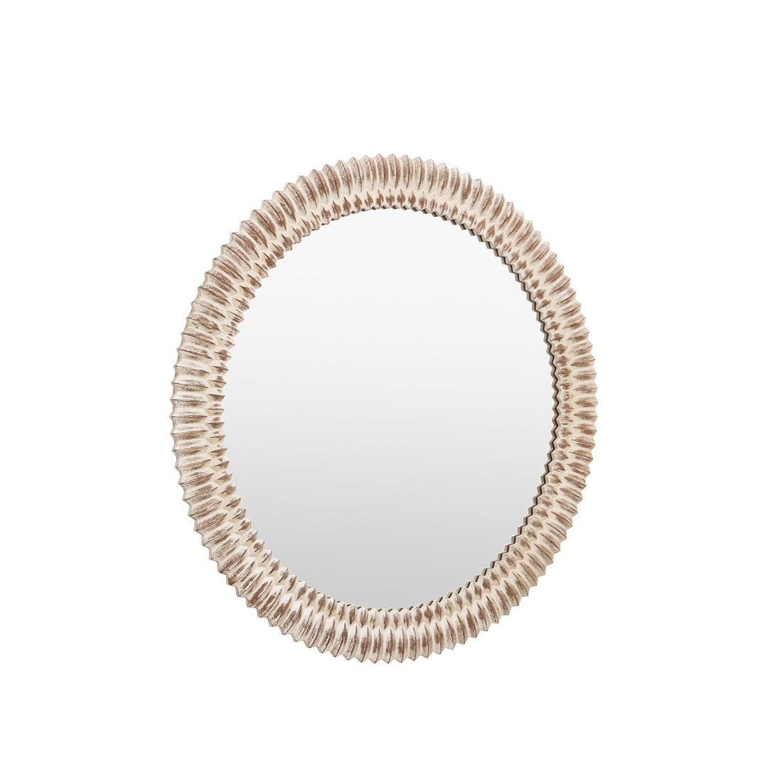 Omico Round Mirror 90cm - White Wash GalleryDirect 6