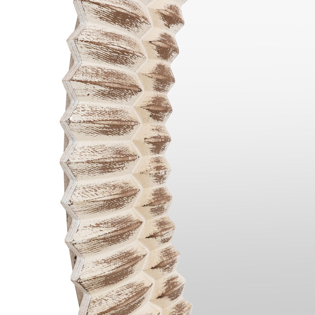 Omico Round Mirror 90cm - White Wash GalleryDirect 7