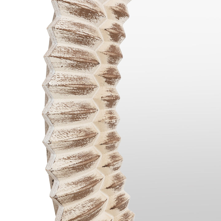 Omico Round Mirror 90cm - White Wash GalleryDirect 7