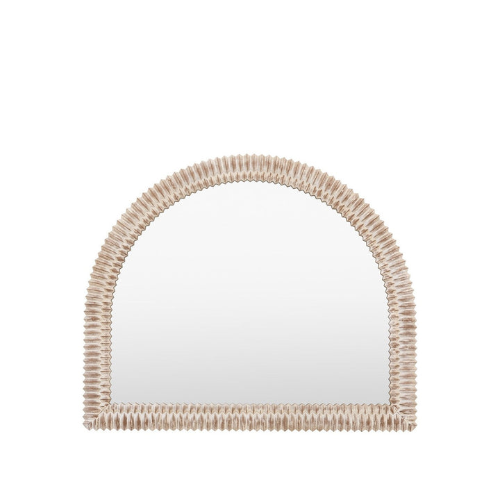 Omico Arch Overmantle Mirror 120 x 100cm - White Wash GalleryDirect 1