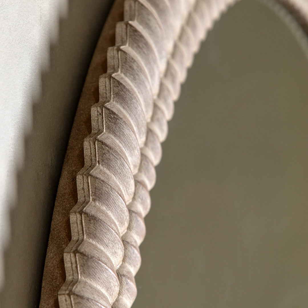 Omico Arch Overmantle Mirror 120 x 100cm - White Wash GalleryDirect 4