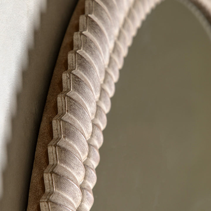 Omico Arch Overmantle Mirror 120 x 100cm - White Wash GalleryDirect 4