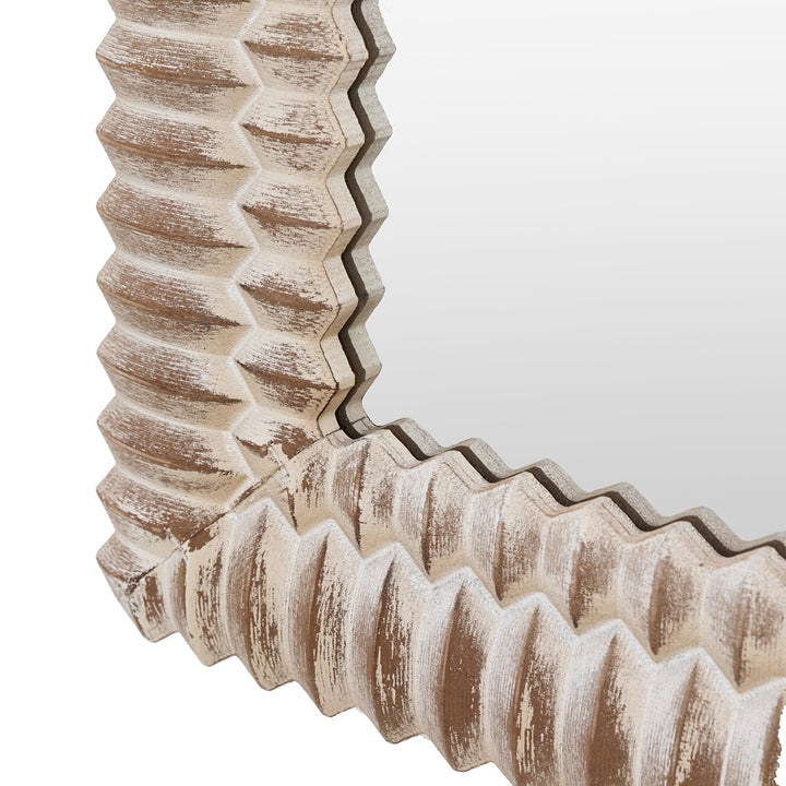 Omico Arch Overmantle Mirror 120 x 100cm - White Wash GalleryDirect 8