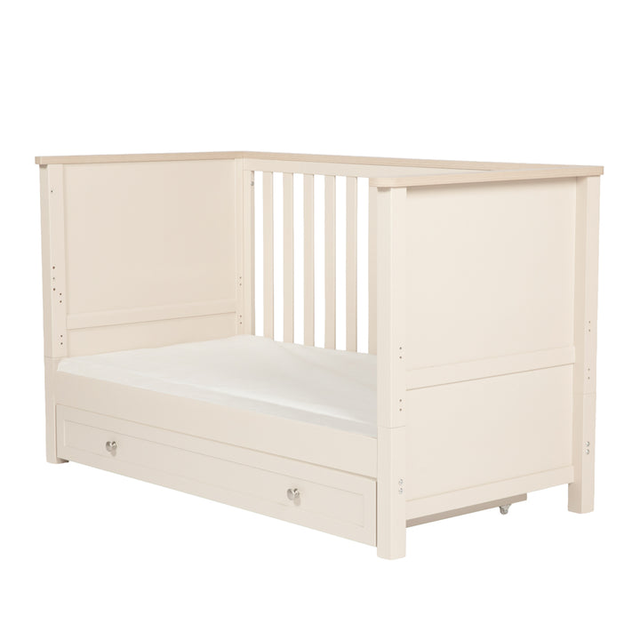 Starlight Cot & Changing Unit Set - Cashmere & Oak