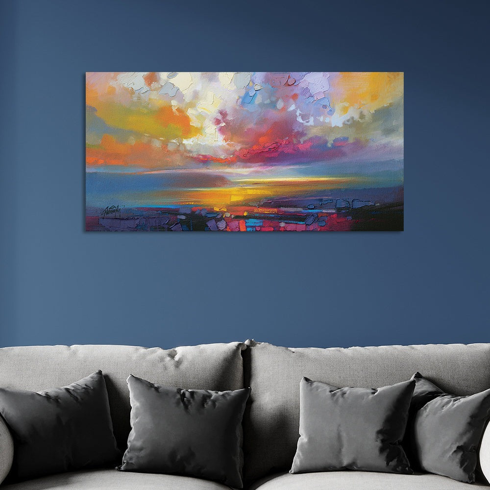 Scott Naismith Uig Clouds Canvas - 50 x 100