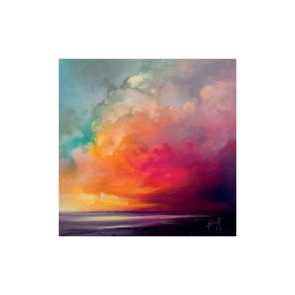 Scott Naismith Sunset Cumulus Study 1 Canvas - 85 x 85