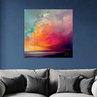 Scott Naismith Sunset Cumulus Study 1 Canvas - 85 x 85