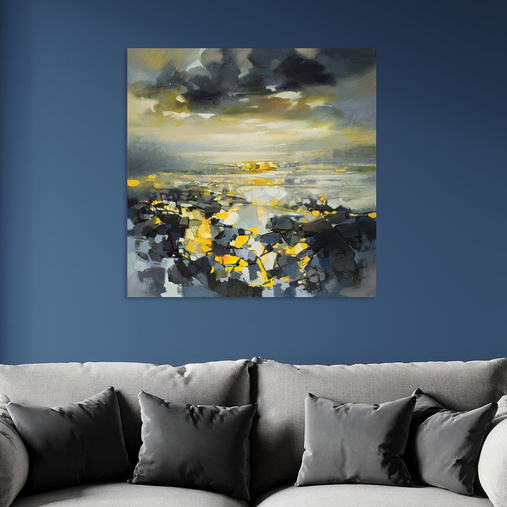 Scott Naismith Yellow Matter 1 Canvas - 85 x 85