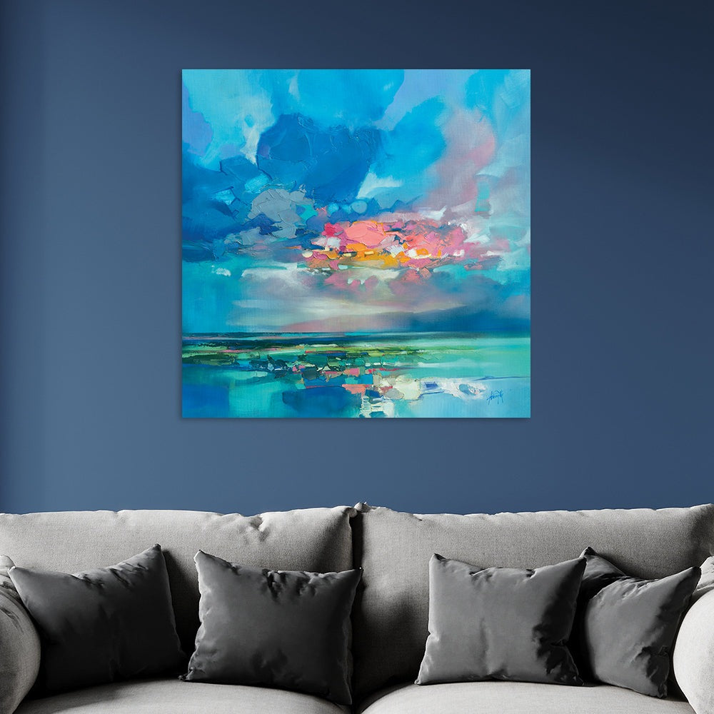 Scott Naismith Arran Blue Canvas - 85 x 85