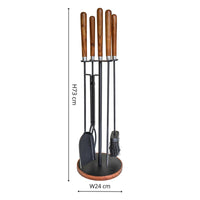 Ivyline Wooden Handle Round Companion Set