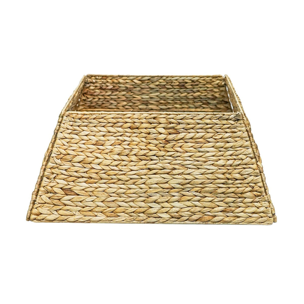 Water Hyacinth Foldable Square Tree Skirt Ivyline 2