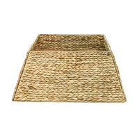 Ivyline Water Hyacinth Foldable Square Tree Skirt