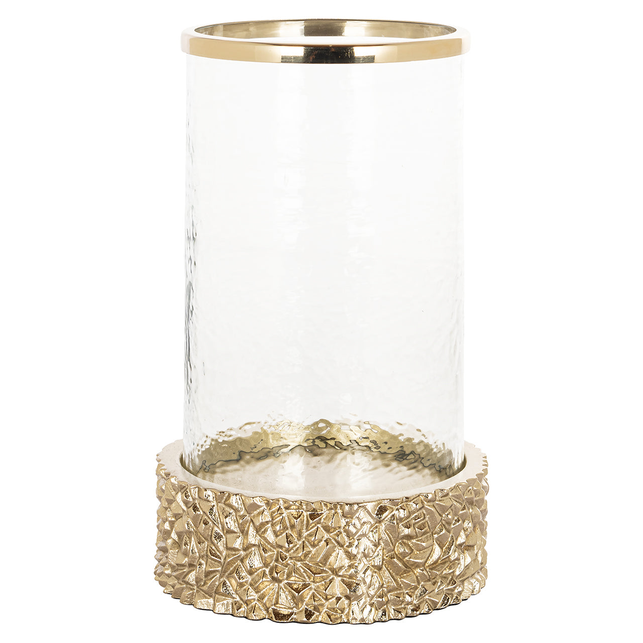 Richmond Interiors Jailey Gold Hurricane Lantern