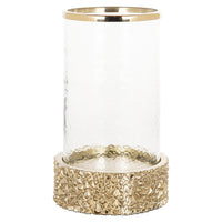 Richmond Interiors Jailey Gold Hurricane Lantern