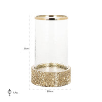 Richmond Interiors Jailey Gold Hurricane Lantern