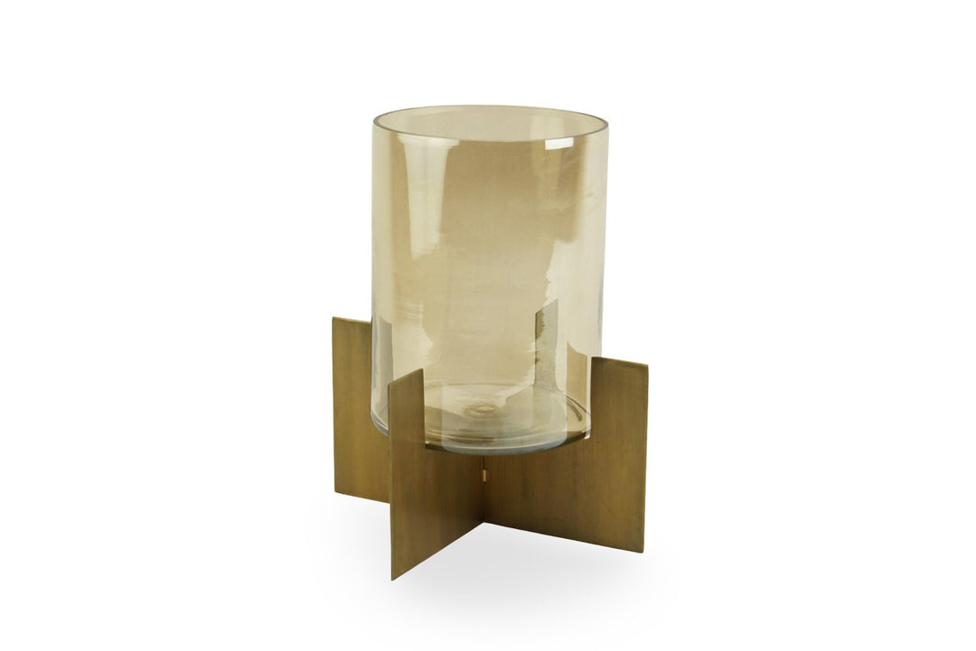 Resa Large Hurricaine Lantern - Gold Richmond 1