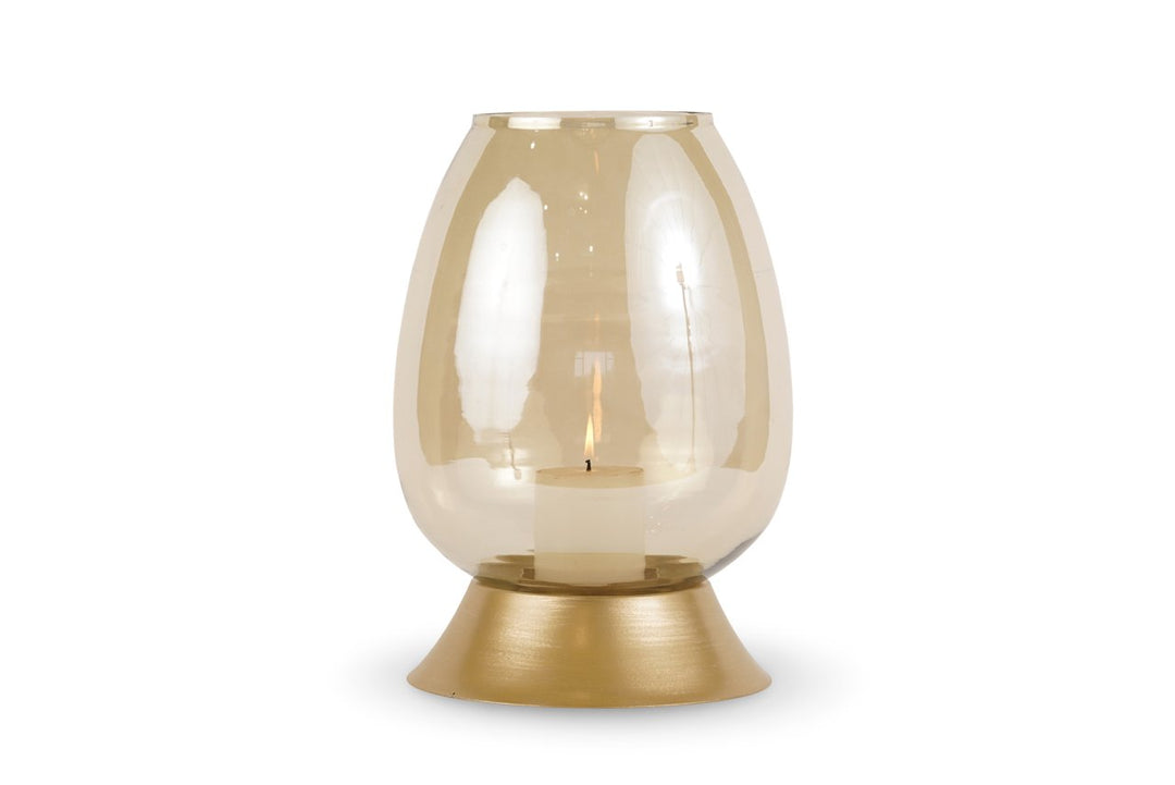Aubine Small Hurricaine Lantern - Gold Richmond 1