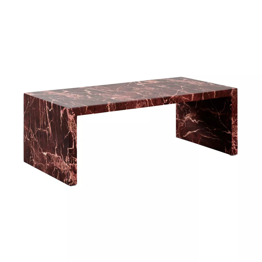 Yanni Rectangular Coffee Table - Rosso Levanto