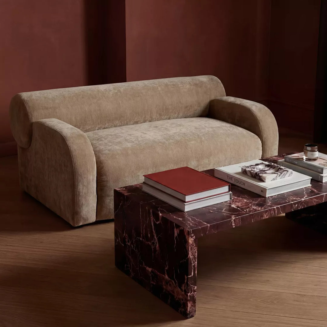 Yanni Rectangular Coffee Table - Rosso Levanto