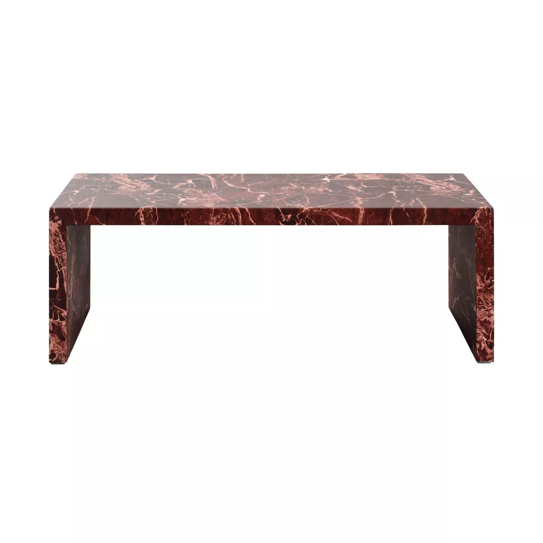 Yanni Rectangular Coffee Table - Rosso Levanto