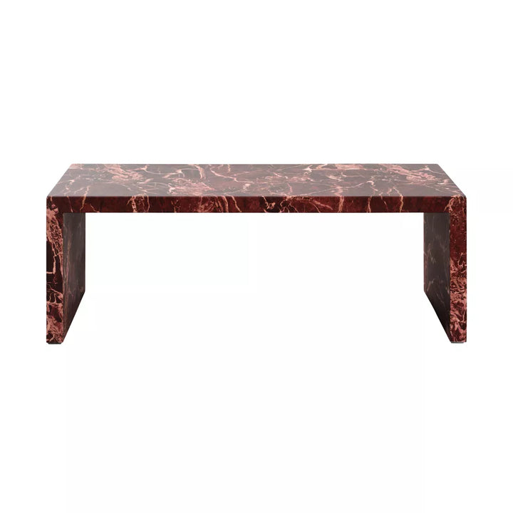 Yanni Rectangular Coffee Table - Rosso Levanto