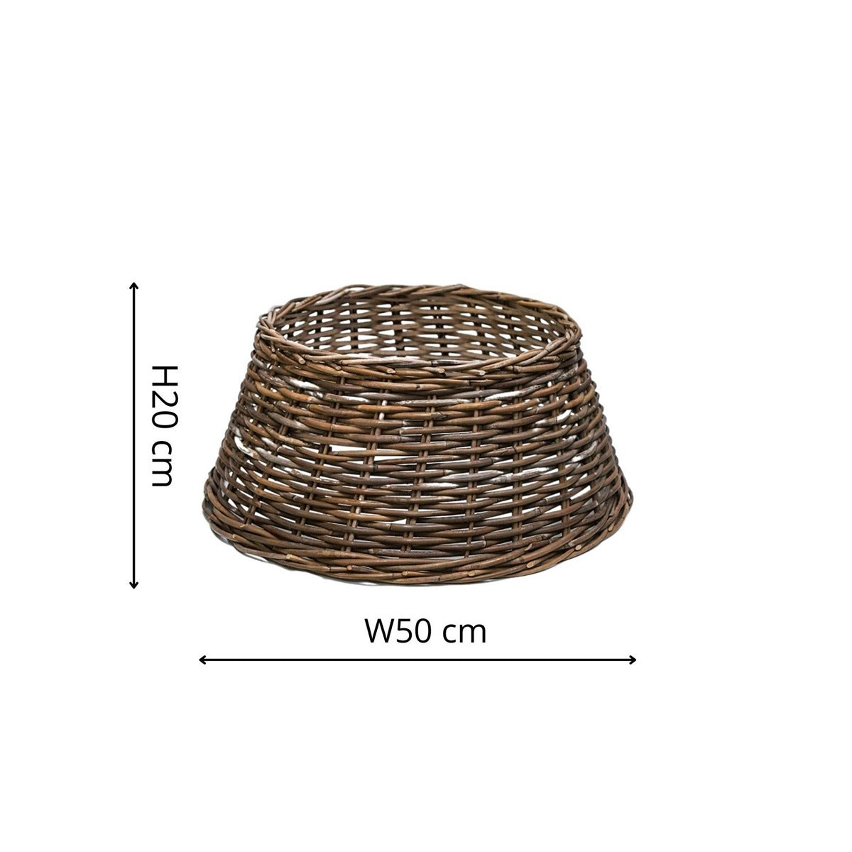 Ivyline Wicker Tree Skirt Round in Natural