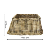 Ivyline Wicker Tree Skirt Square