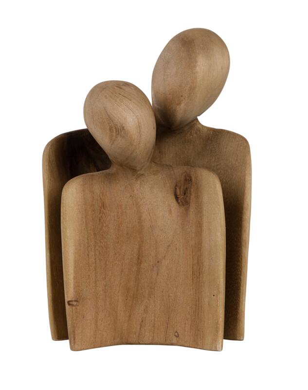 Must Living Set Of 2 Love Couple Statue in Natural