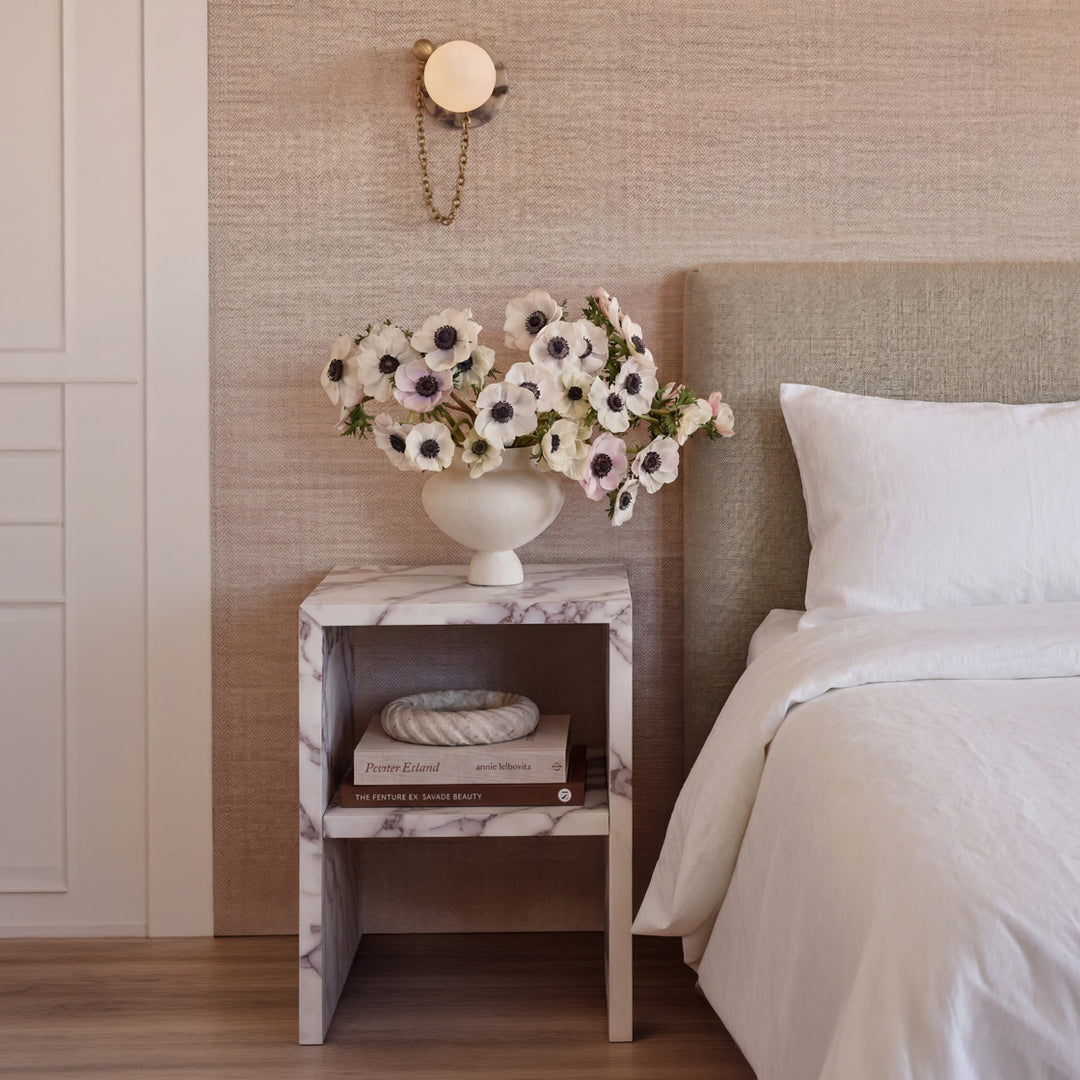 Yanni Bedside Cabinet - Calacatta Viola