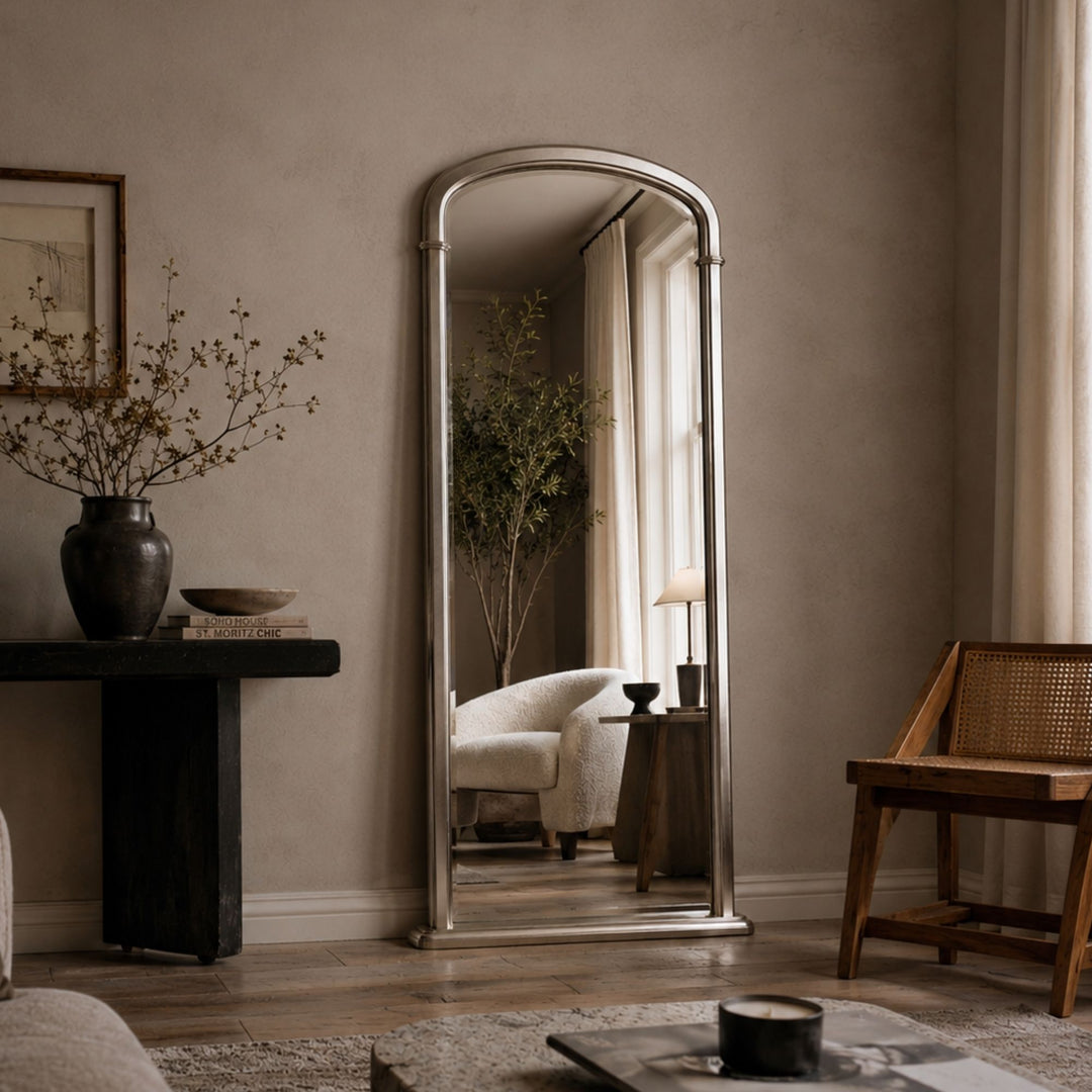 Grace Full Length Mirror 170x81cm - Silver