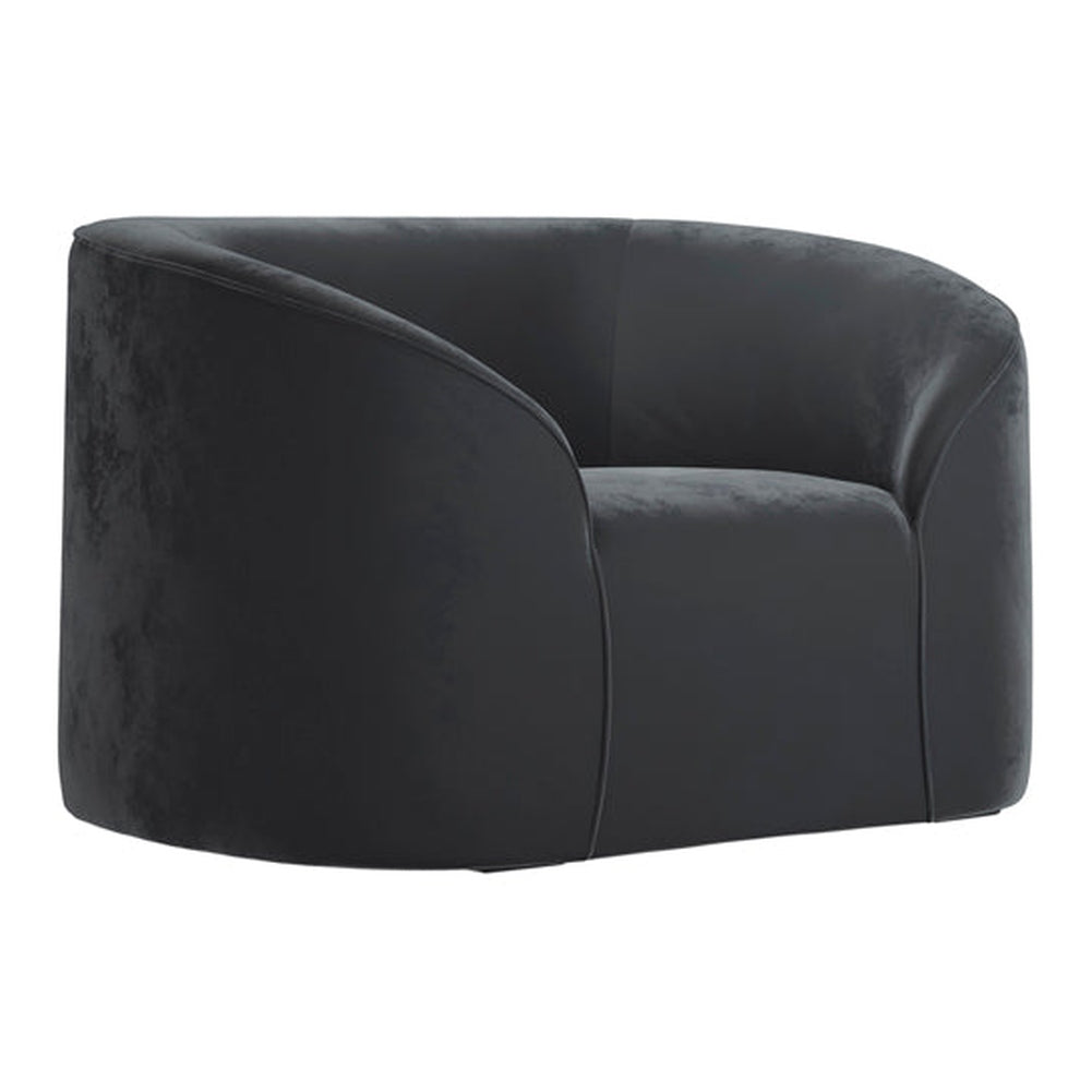 O&Co Marni Armchair in Black Velvet