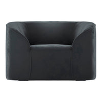 O&Co Marni Armchair in Black Velvet