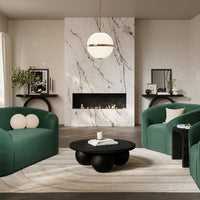 O&Co Marni Armchair in Forest Green