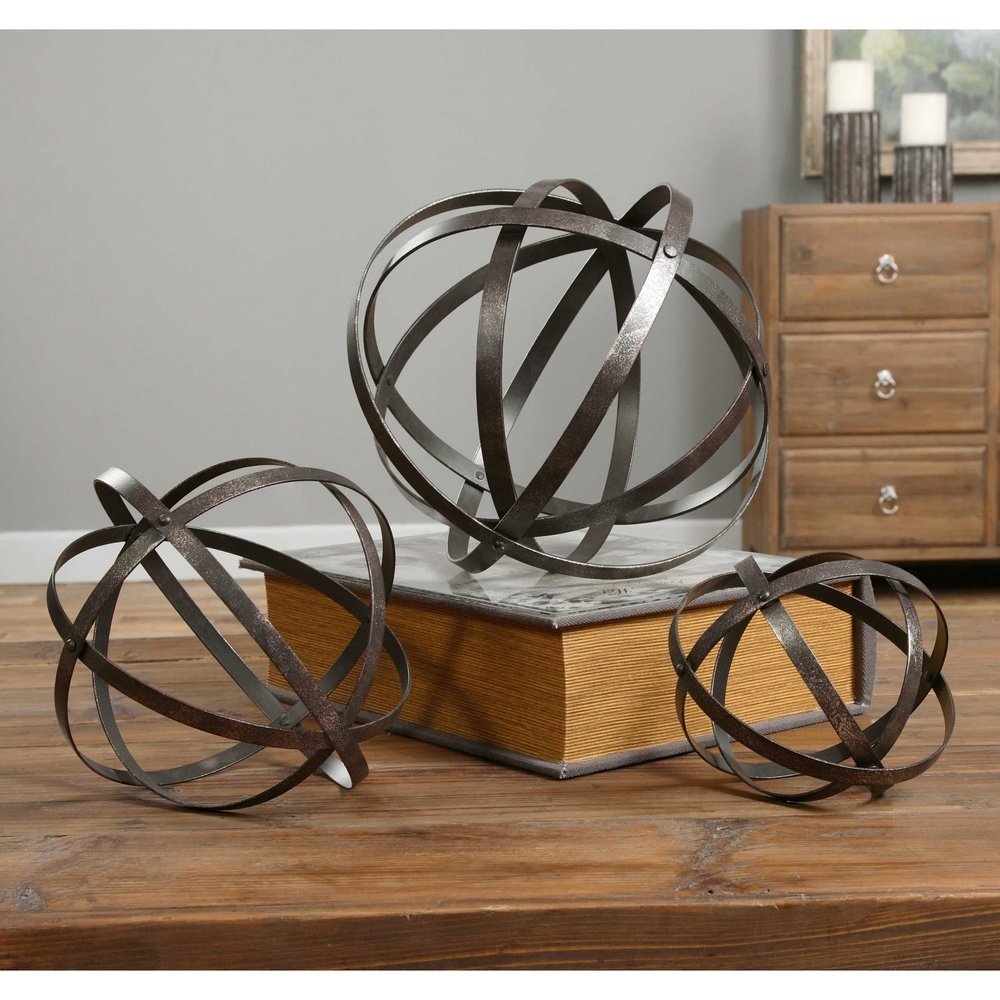 Stetson Set of 3 Spheres - Bronze Uttermost 2