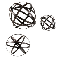 Uttermost Stetson Bronze Spheres - Set of 3