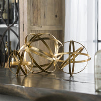 Uttermost Stetson Gold Spheres - Set of 3