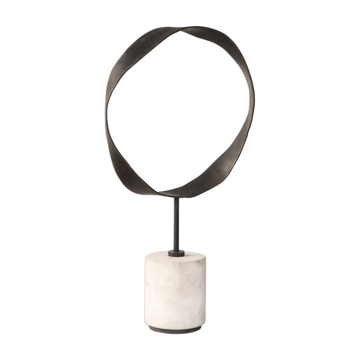 Rilynn Metal Marble Ring Sculpture Uttermost 3
