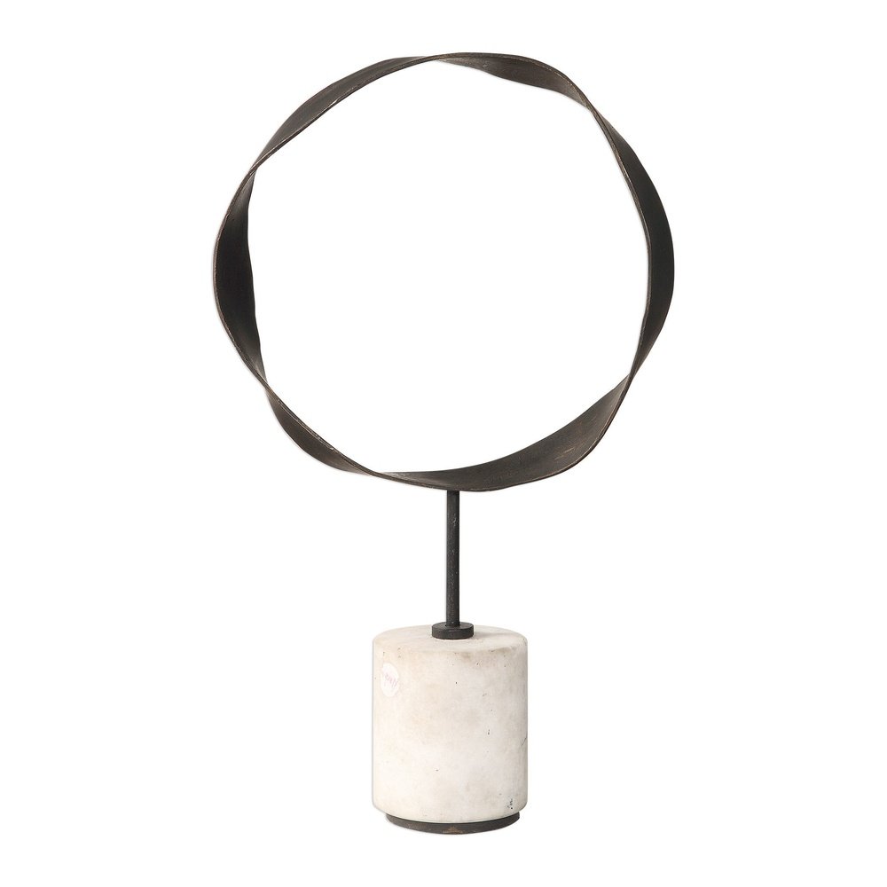 Rilynn Metal Marble Ring Sculpture Uttermost 1